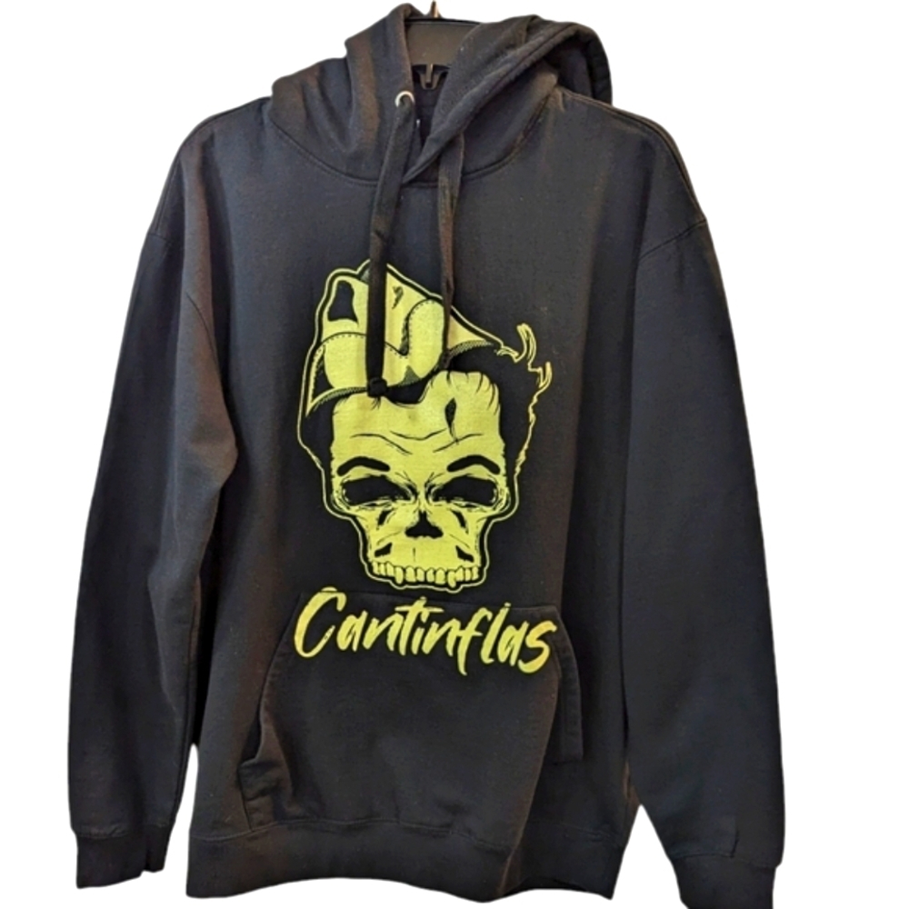 Cantinflas Black Hoodie 360 Urban Hoodie...Size 1X